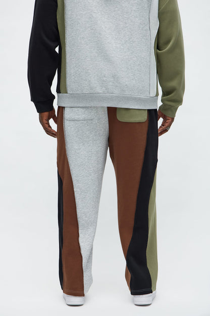 Straight 888 Patchwork Sweatpants - Multi Color