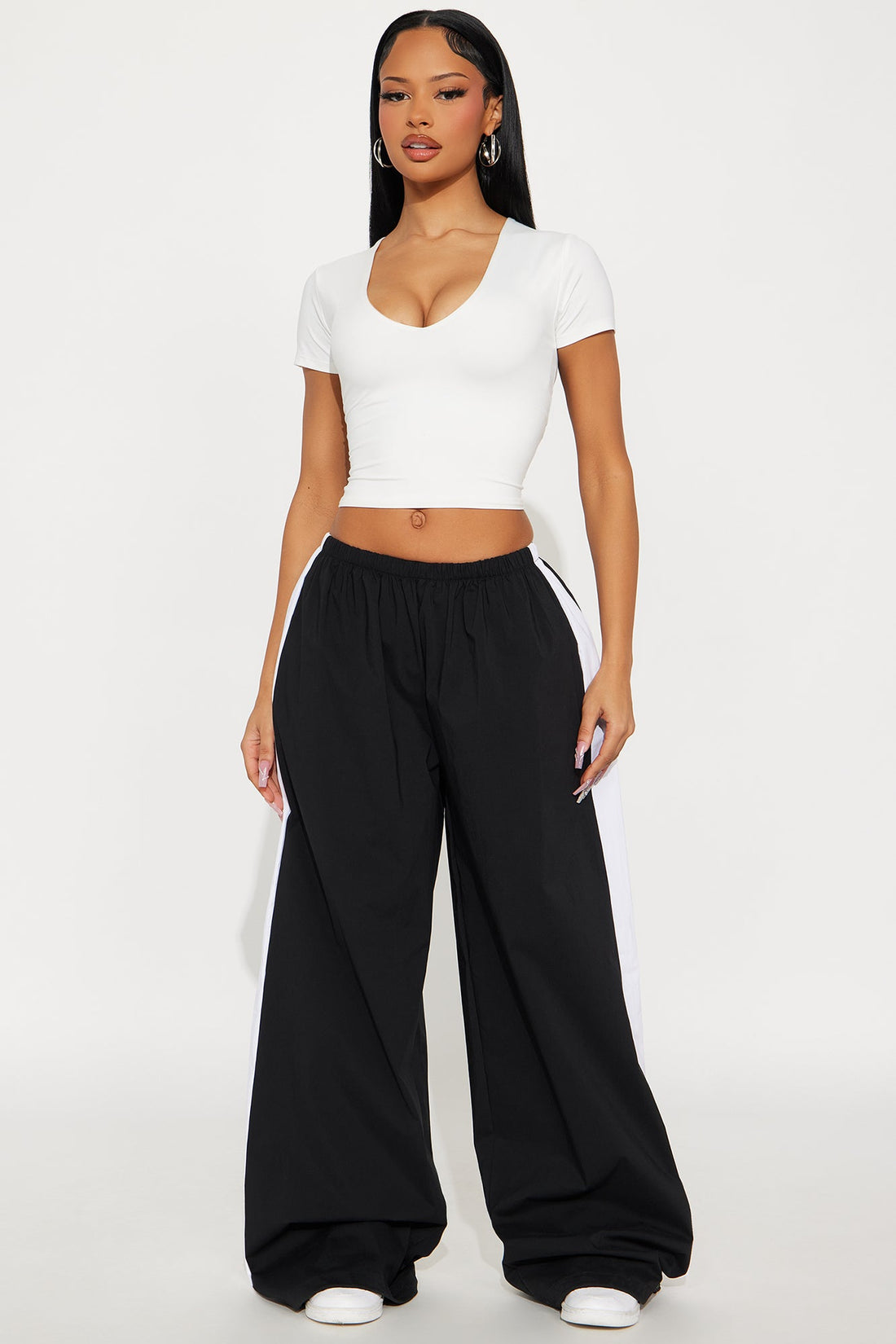 Grand Slam Jogger Track Pant 32″ - Black/White