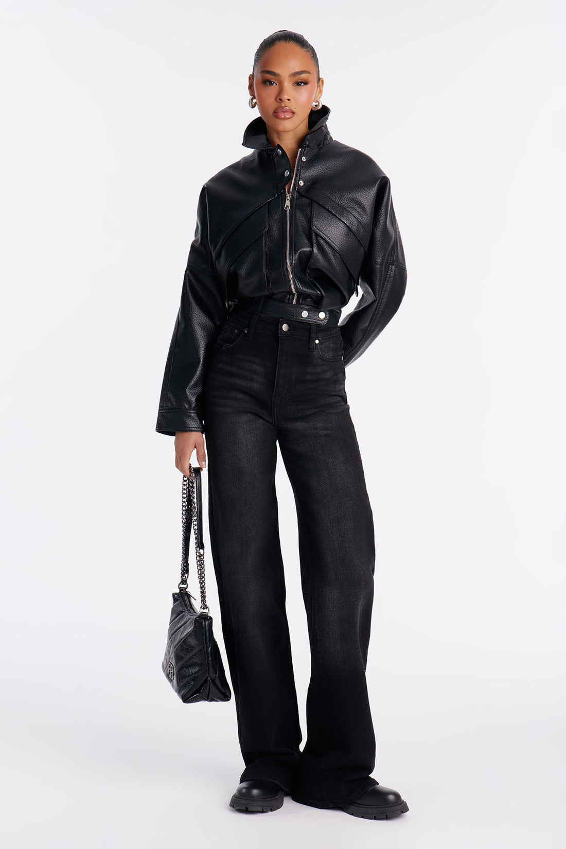 Tall Everyday Basic Straight Leg Denim Jeans - Black