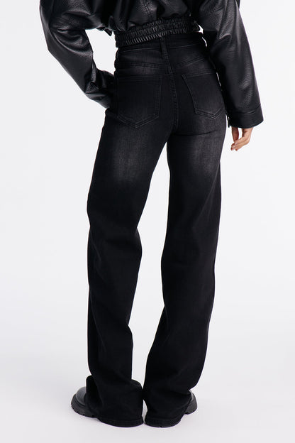 Tall Everyday Basic Straight Leg Denim Jeans - Black