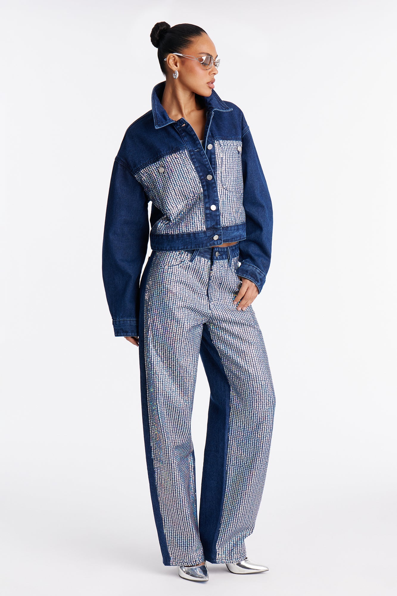Dazzling Dream Straight Leg Jeans - Dark Wash