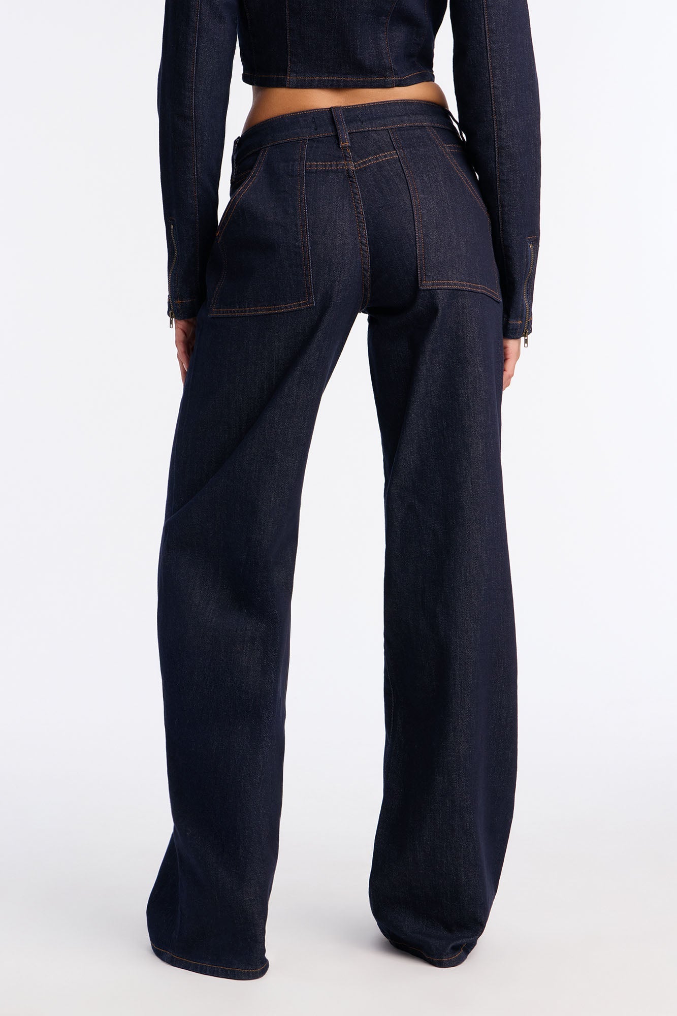 Drift Rider Wide Leg Jeans - Dark Denim