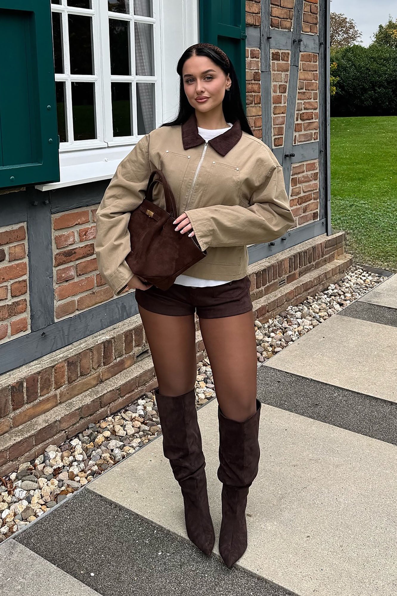 Joelle Barn Jacket - Taupe