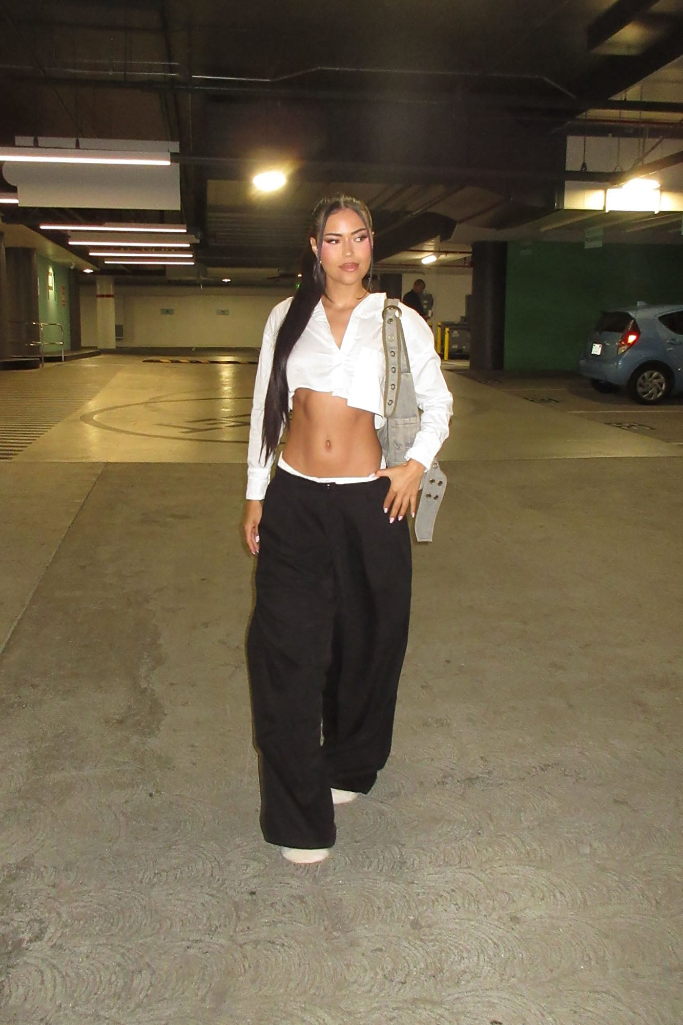 Setting Goals Double Waistband Trouser - Black