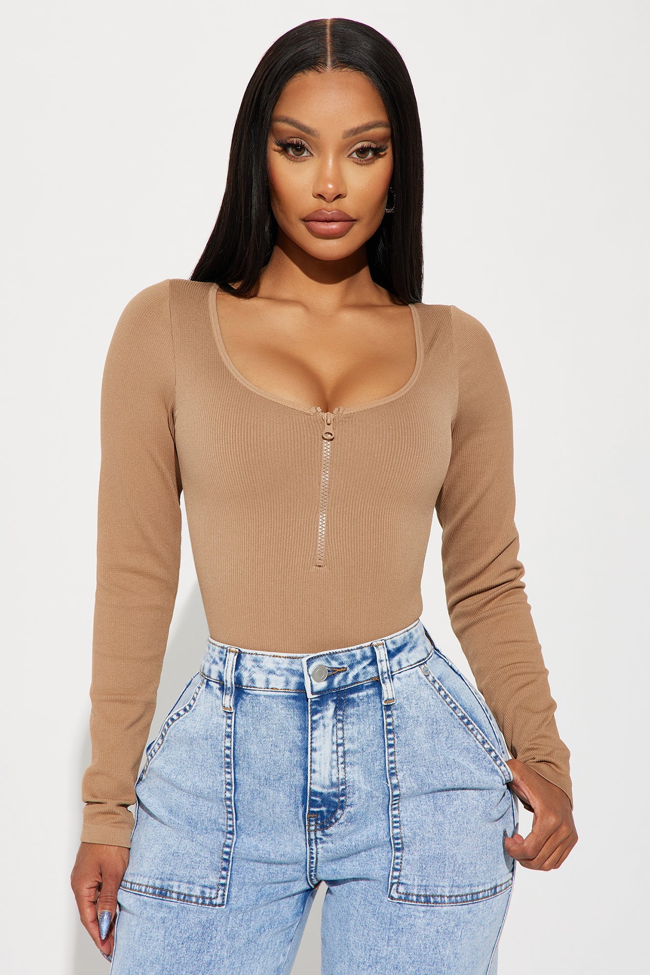 Celine Seamless Bodysuit - Taupe