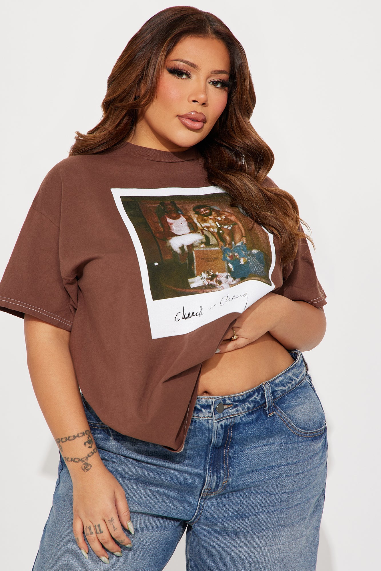 Cheech &amp; Chong Washed T-Shirt - Brown