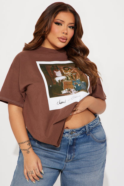 Cheech &amp; Chong Washed T-Shirt - Brown