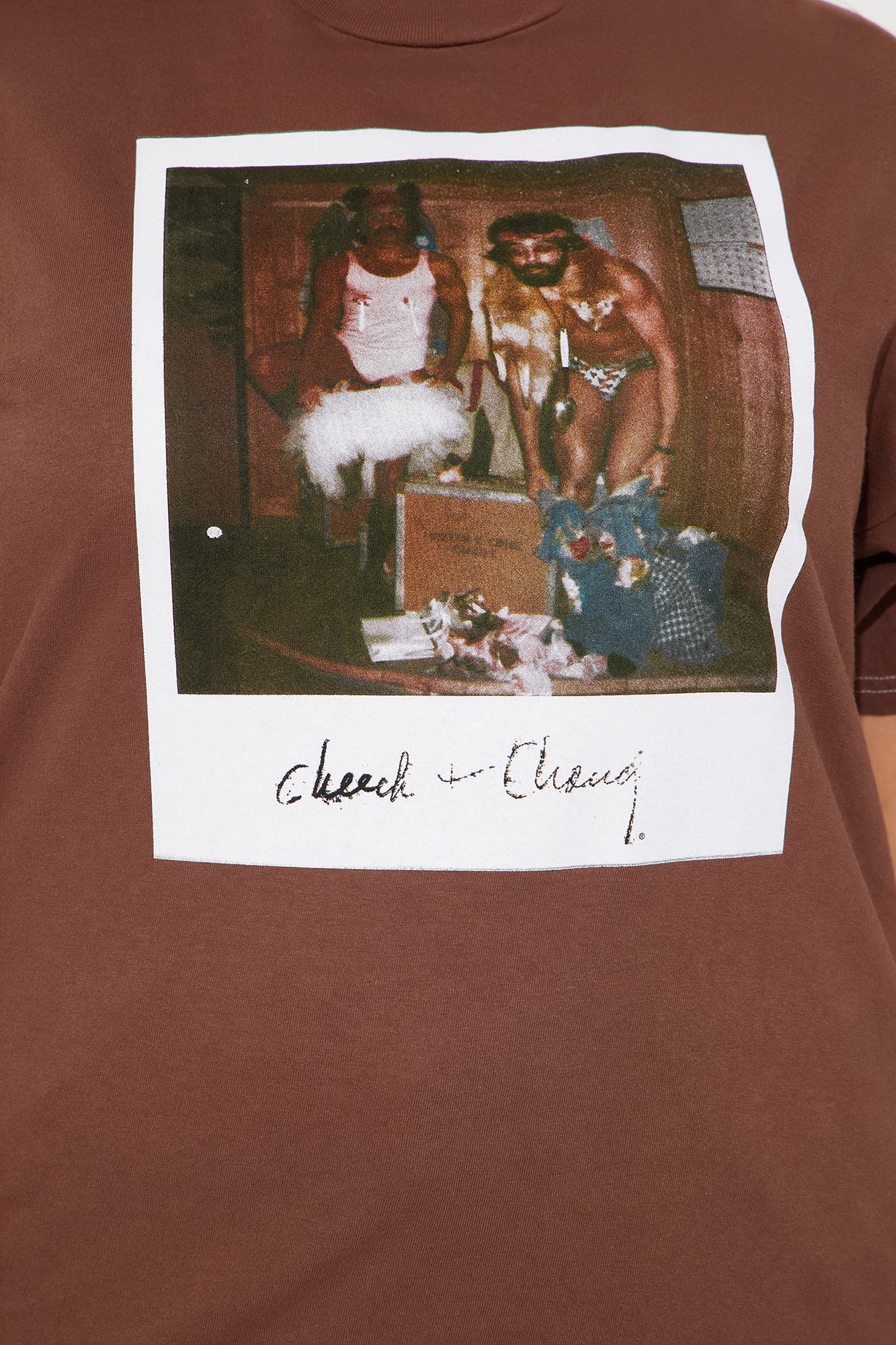 Cheech &amp; Chong Washed T-Shirt - Brown