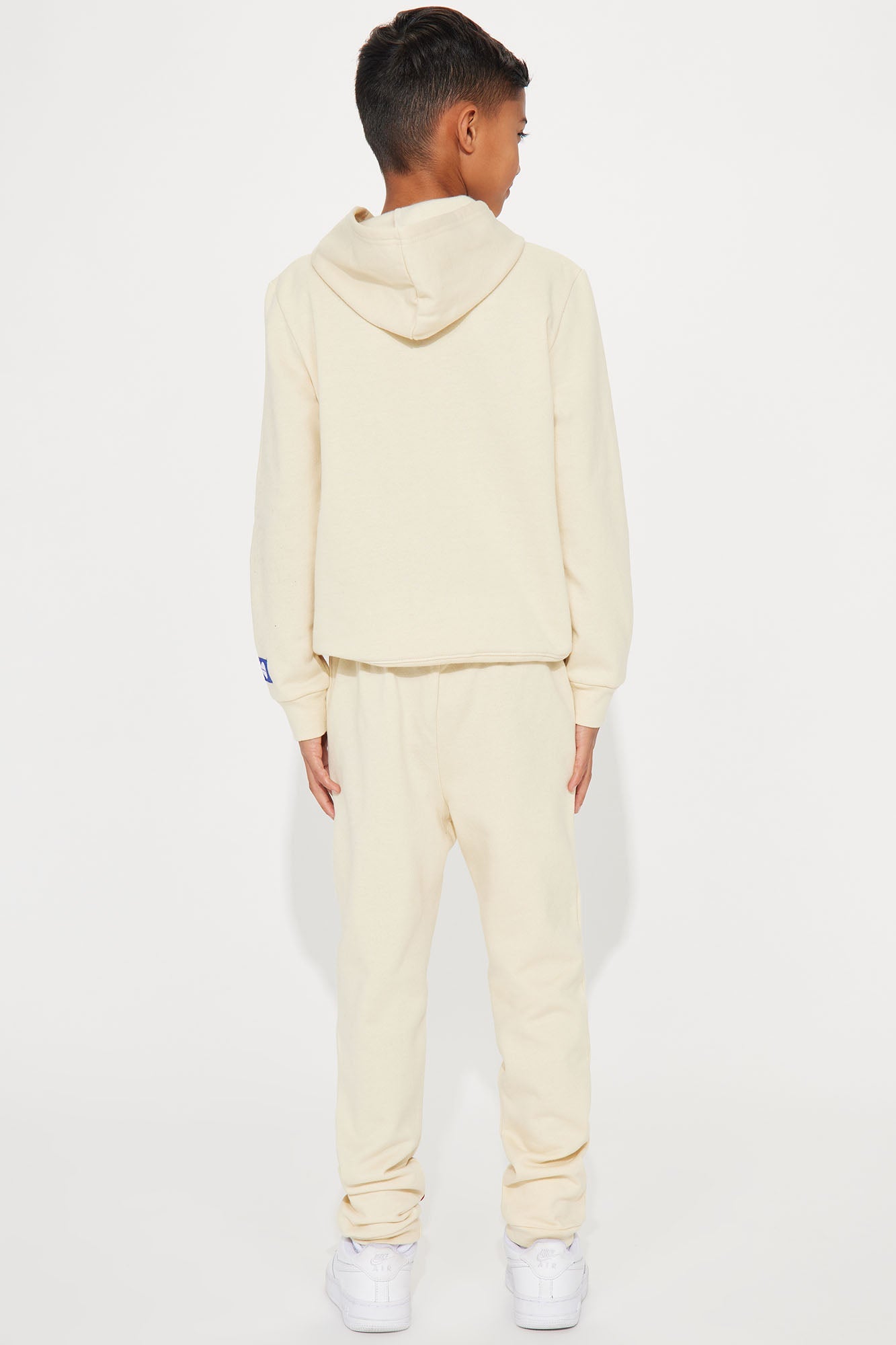 Mini WB Crew Interactive Pocket Fleece Jogger Set - Taupe