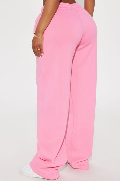 Von Dutch Timeless Wide Leg Pant - Pink