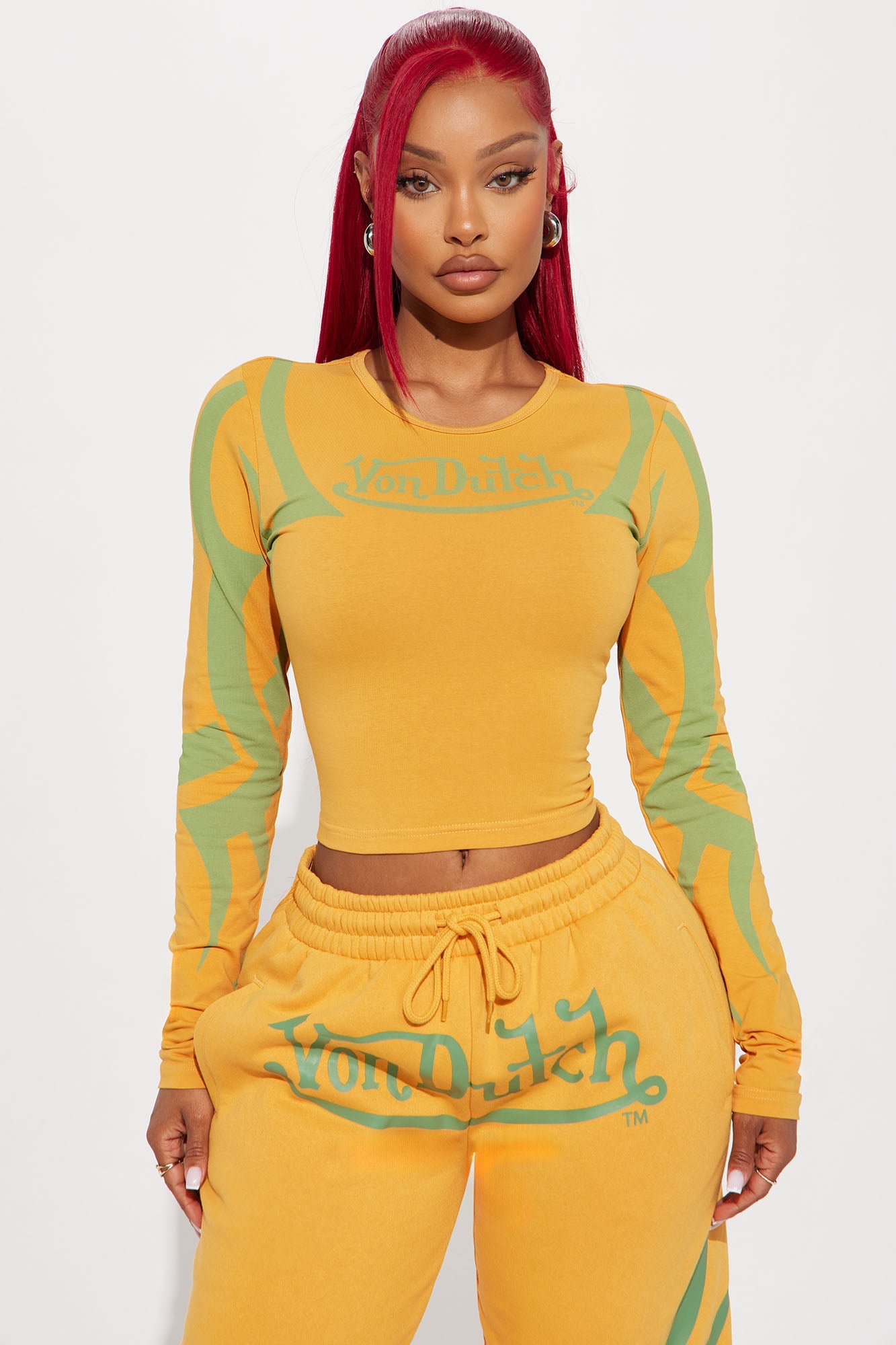 Von Dutch Trendy Baby Tee - Orange/combo