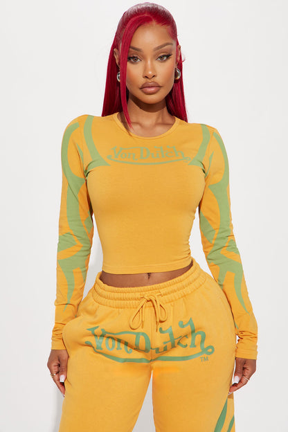Von Dutch Trendy Baby Tee - Orange/combo