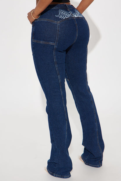 Von Dutch Seamed Bootcut Jeans - Dark Wash