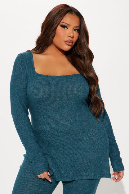 Chloe Cozy Pant Set - Hunter