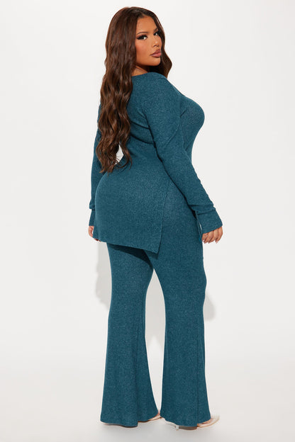 Chloe Cozy Pant Set - Hunter