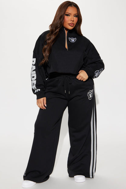 Raiders Second Half Come-Back Zip Sweatshirt - Black