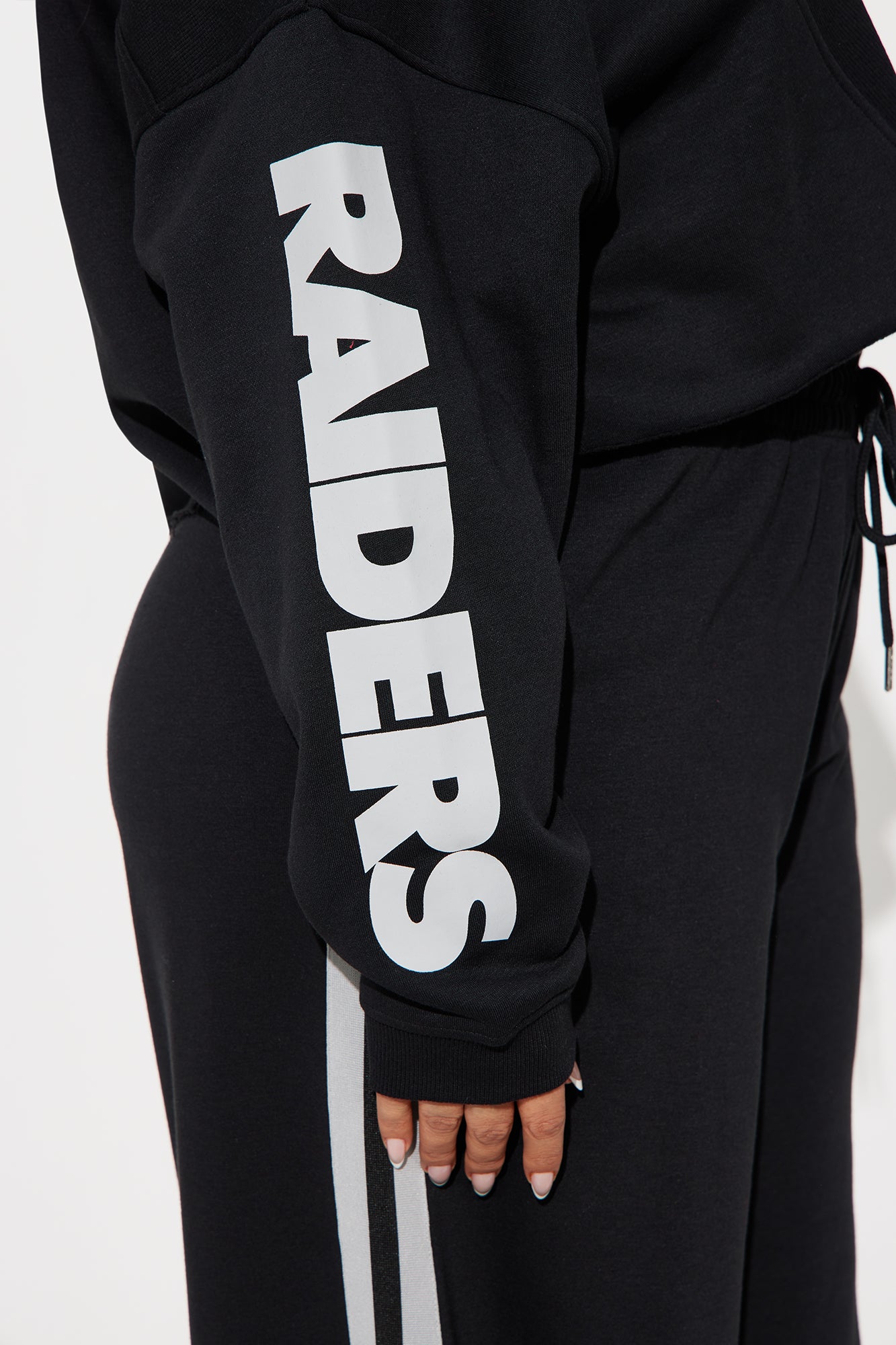 Raiders Second Half Come-Back Zip Sweatshirt - Black