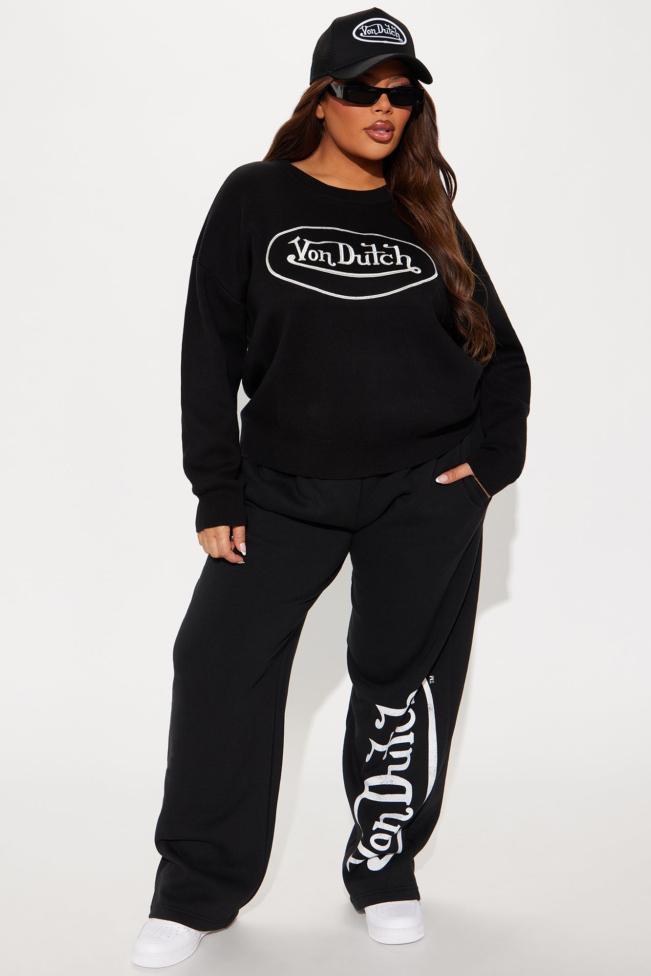 Von Dutch Classic Sweater - Black/White
