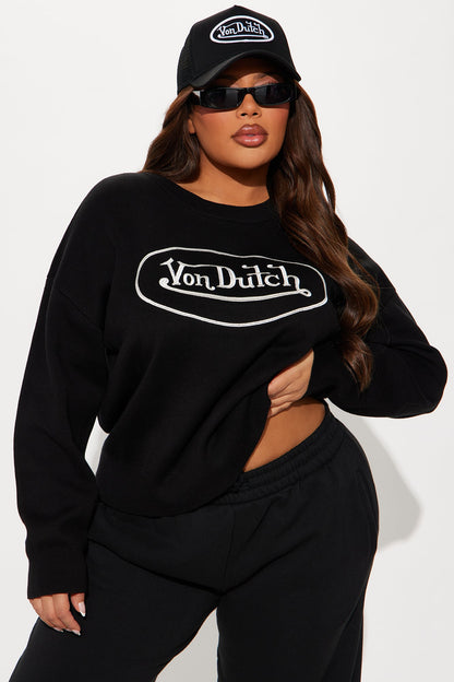 Von Dutch Classic Sweater - Black/White