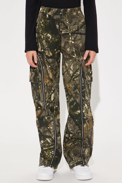 Mini Had You Fooled Tree Camo Pant - Olive/combo