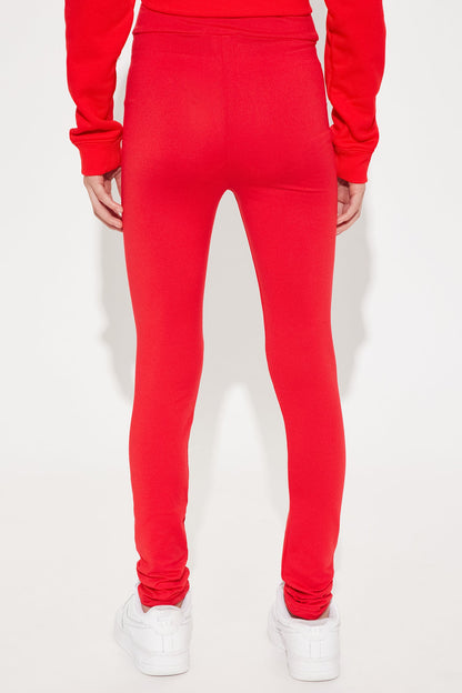 Mini Family Goals Crown Legging - Red