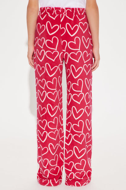 Mini True Love Plush Pant - Red