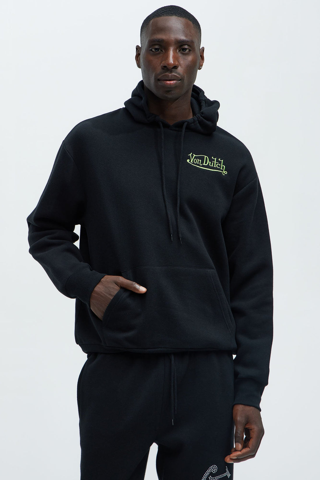 Von Dutch Lightning Bolt Hoodie - Black