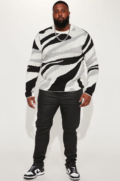 Set The Vibe Sweater - White