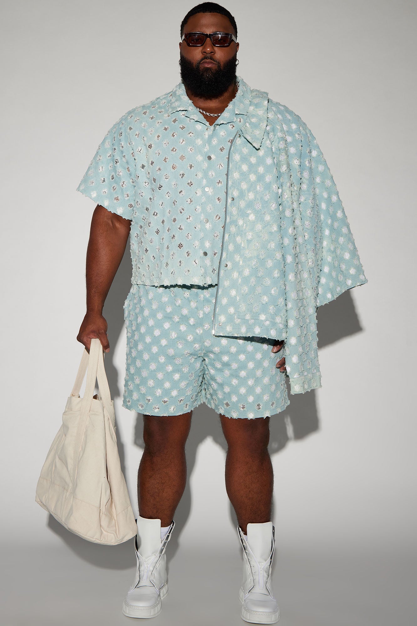 Bravo Basketball Shorts - Light Blue Wash