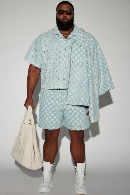 Bravo Basketball Shorts - Light Blue Wash