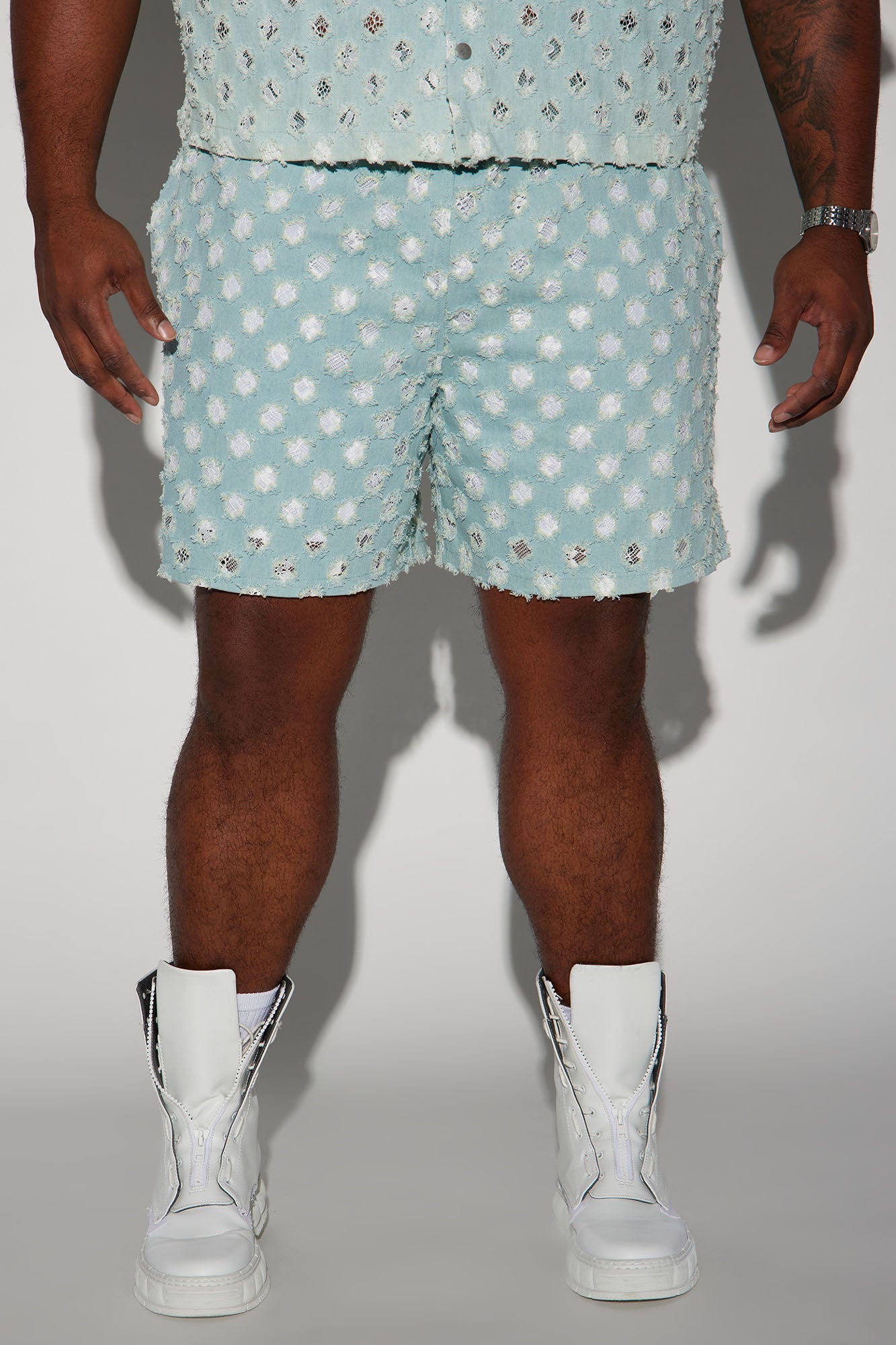 Bravo Basketball Shorts - Light Blue Wash
