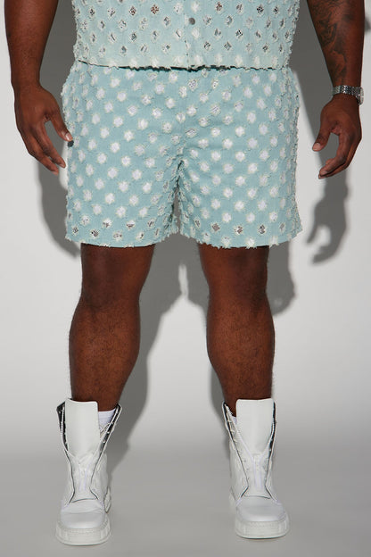 Bravo Basketball Shorts - Light Blue Wash