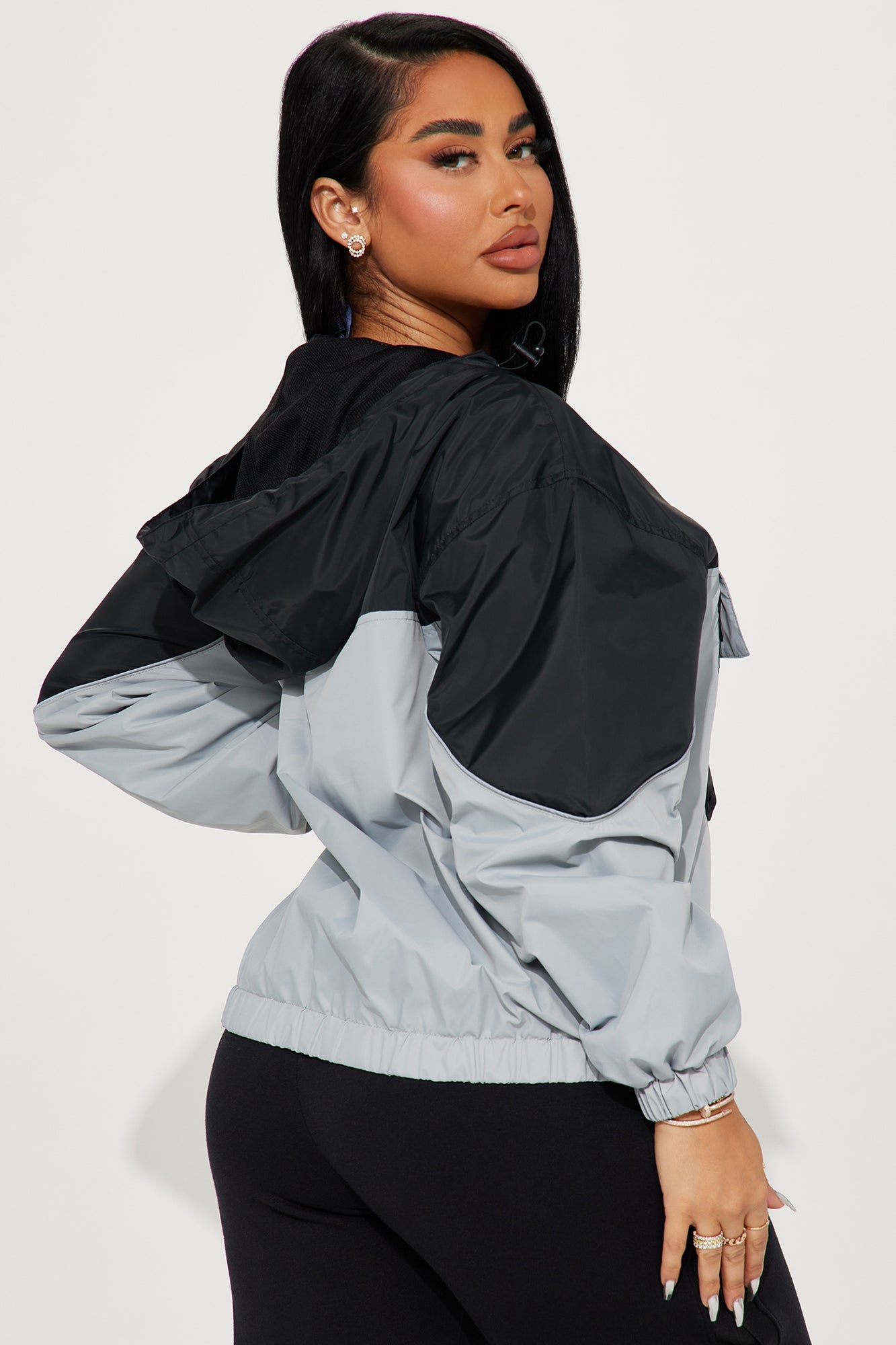 Bring Home The Win Raiders Windbreaker - Black/combo