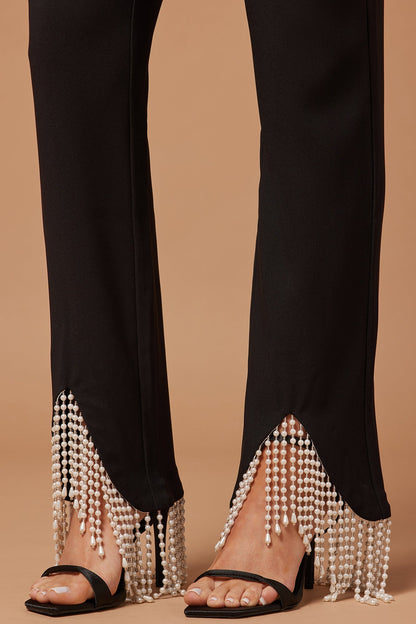 Sadie Pearl Pant - Black