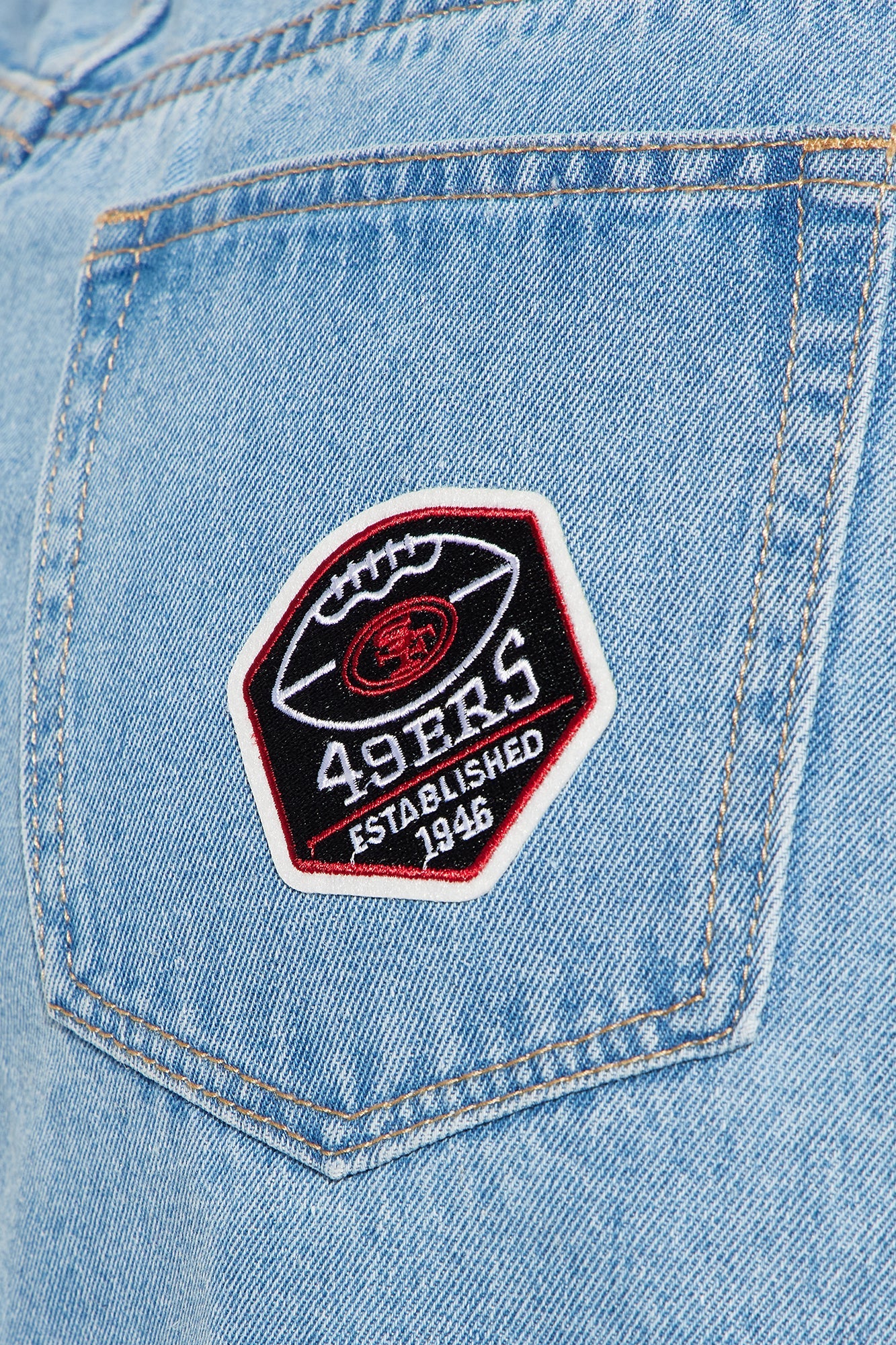 NFL 49ers Denim Mini Skirt - Denim