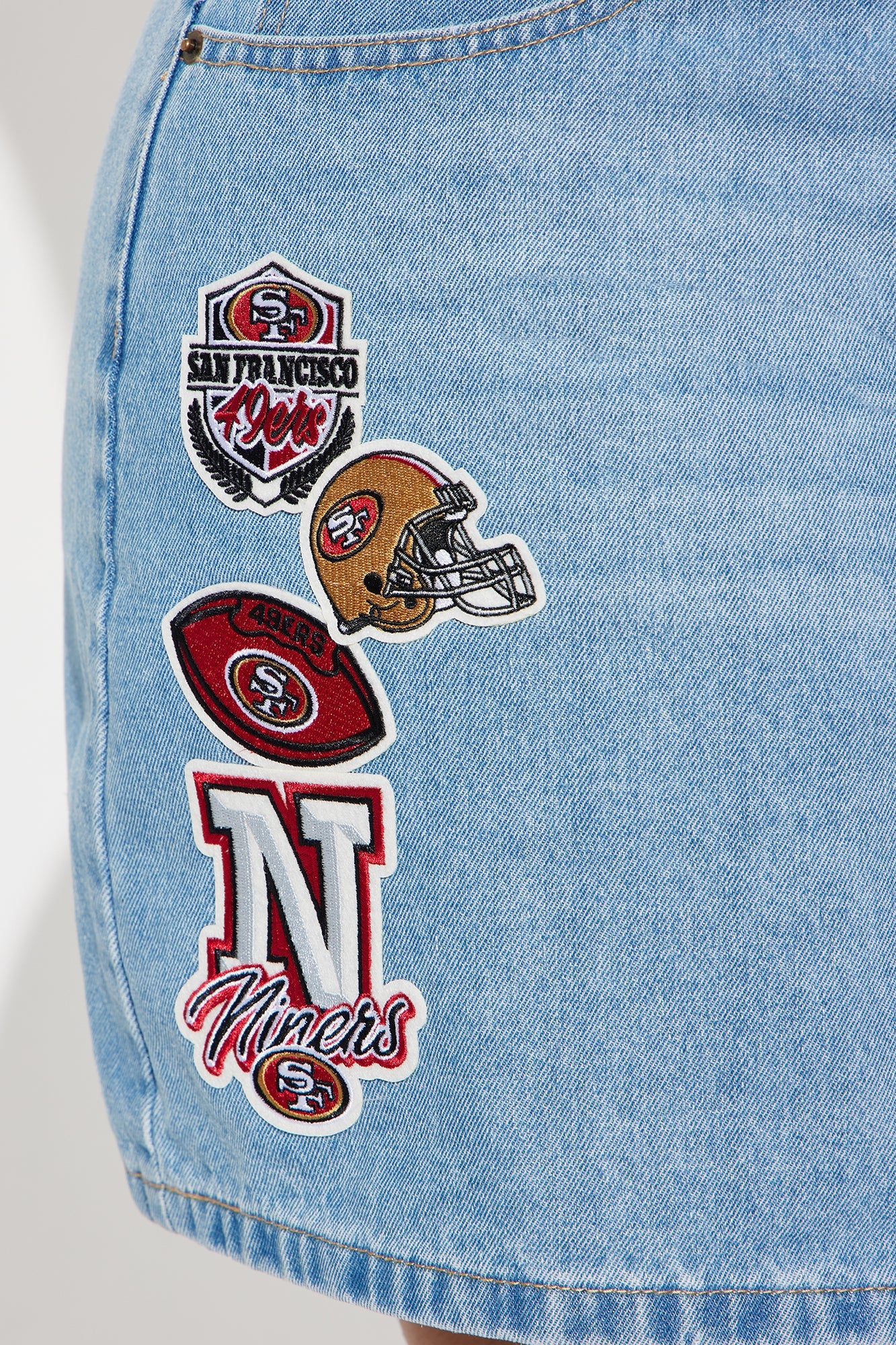 NFL 49ers Denim Mini Skirt - Denim