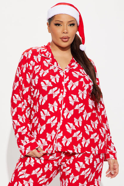 Christmas Present 3 Piece PJ Pant Set - Red