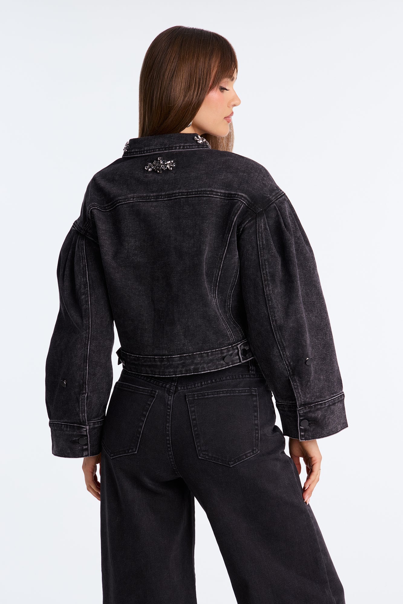 Ophelia Denim Jacket - Black Wash