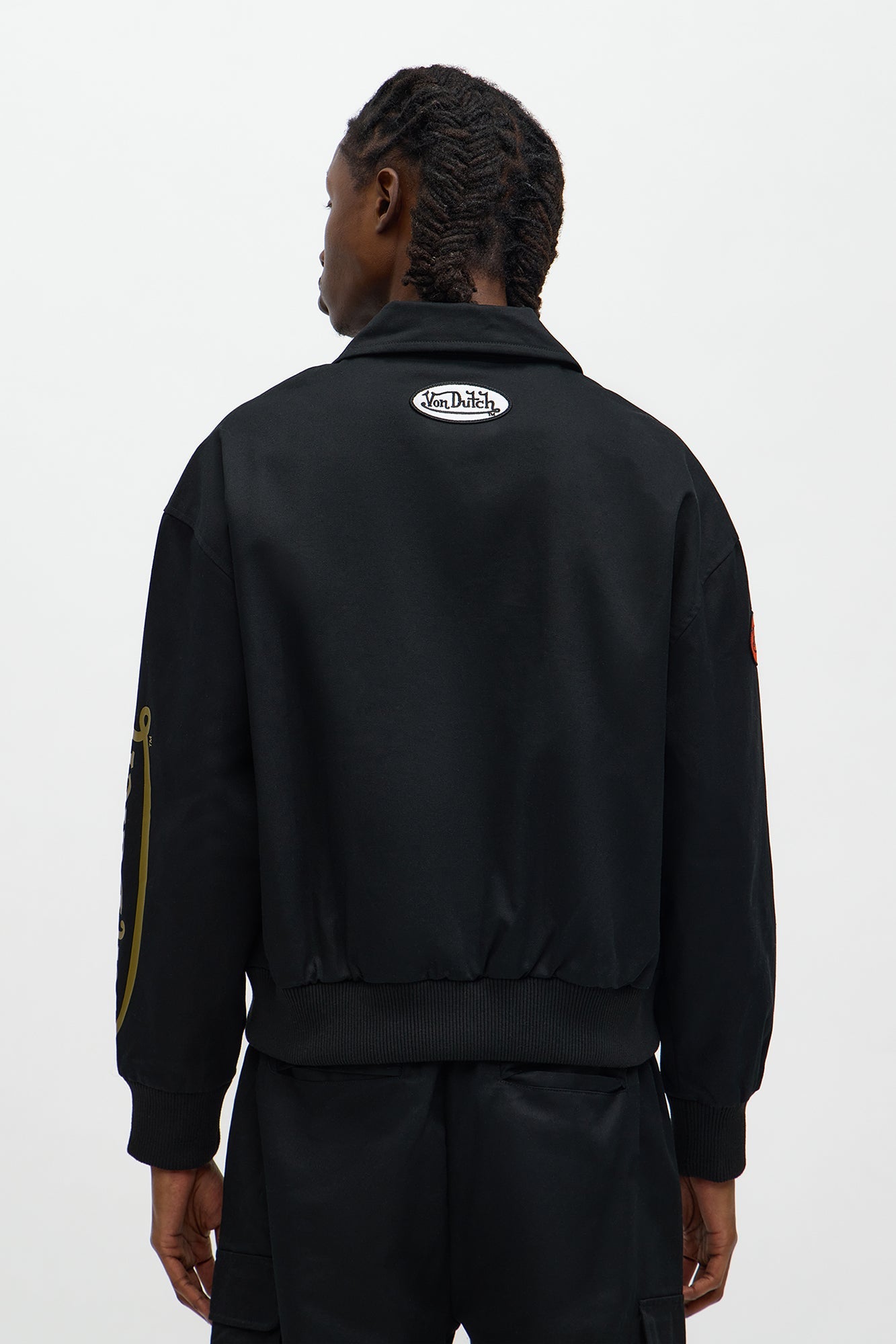 Von Dutch Zip Work Jacket - Black/combo