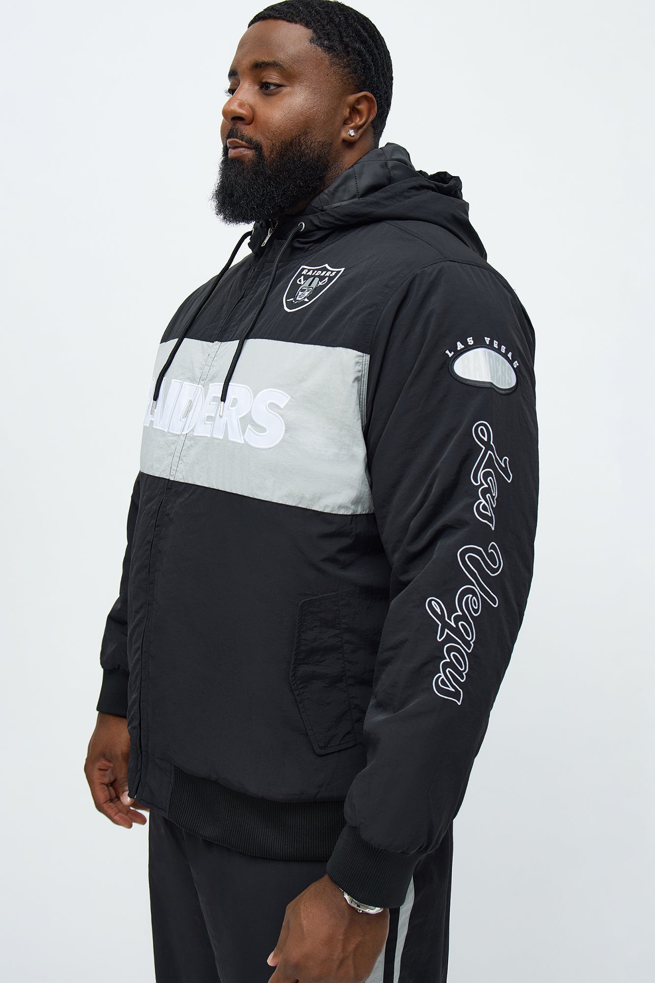 Las Vegas Raiders Carbon Windbreaker Jacket - Black/combo