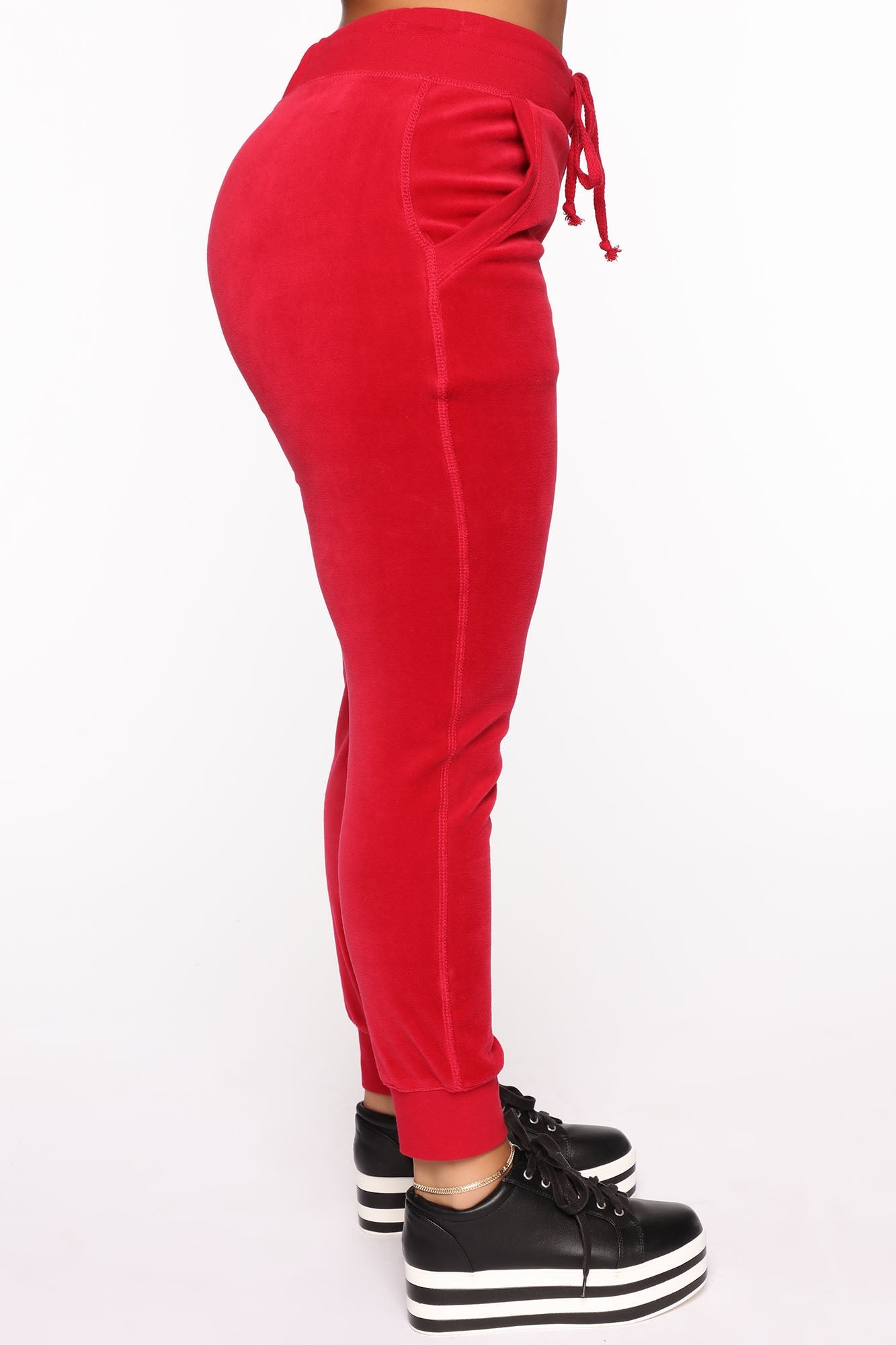 The Original Trendsetter Velour Set - Red