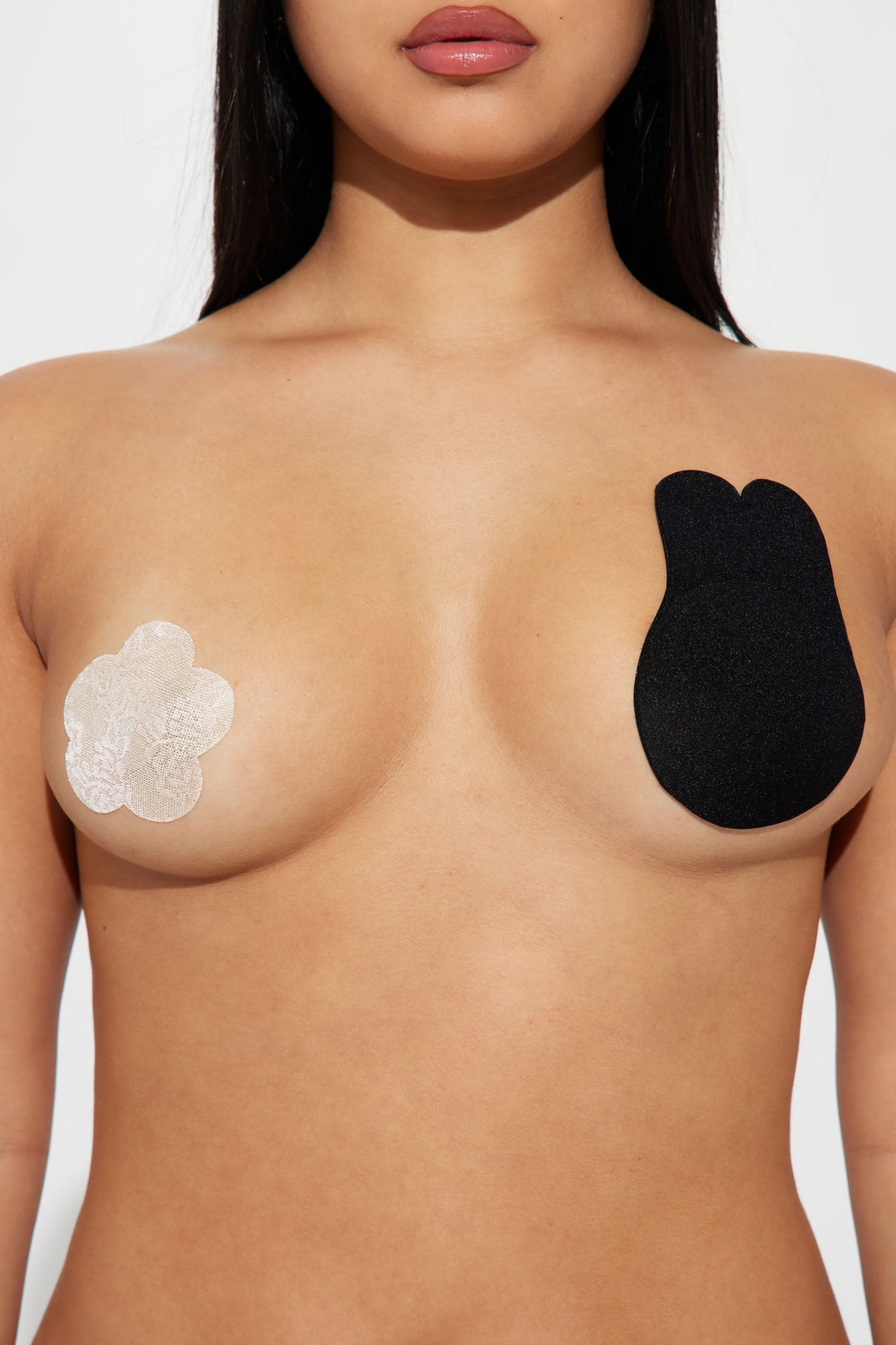 Bunny Boost Lifting Nipple Cover Pasties - Black
