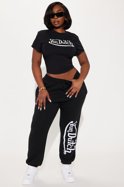 Von Dutch OG Baby Tee - Black/White