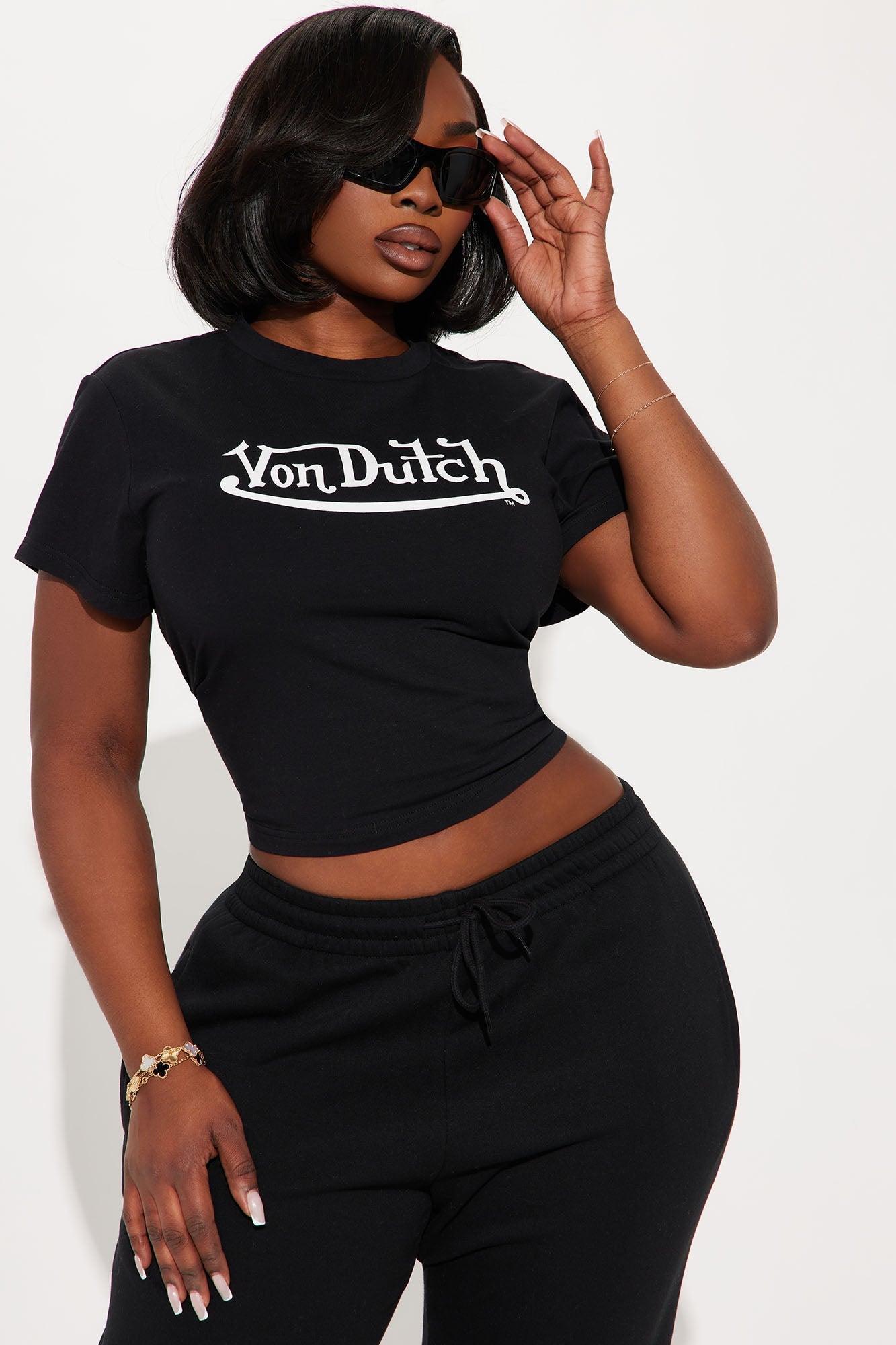 Von Dutch OG Baby Tee - Black/White