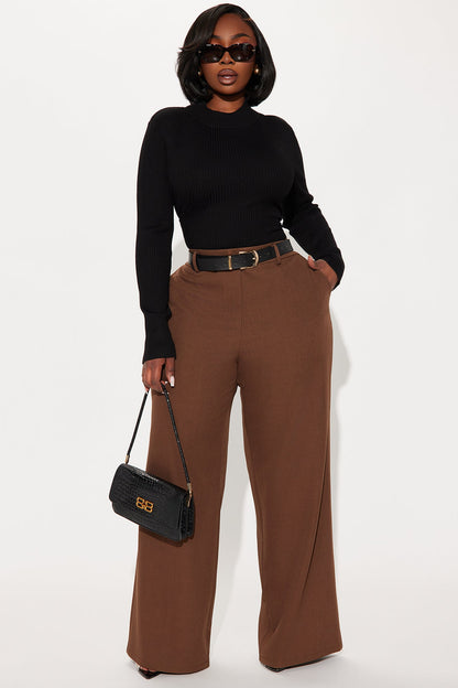 Make No Mistake Trouser - Chocolate