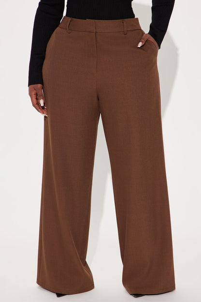 Make No Mistake Trouser - Chocolate