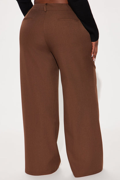 Make No Mistake Trouser - Chocolate