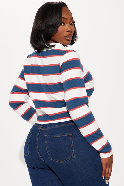 No Drama Club Polo Shirt - Navy/combo