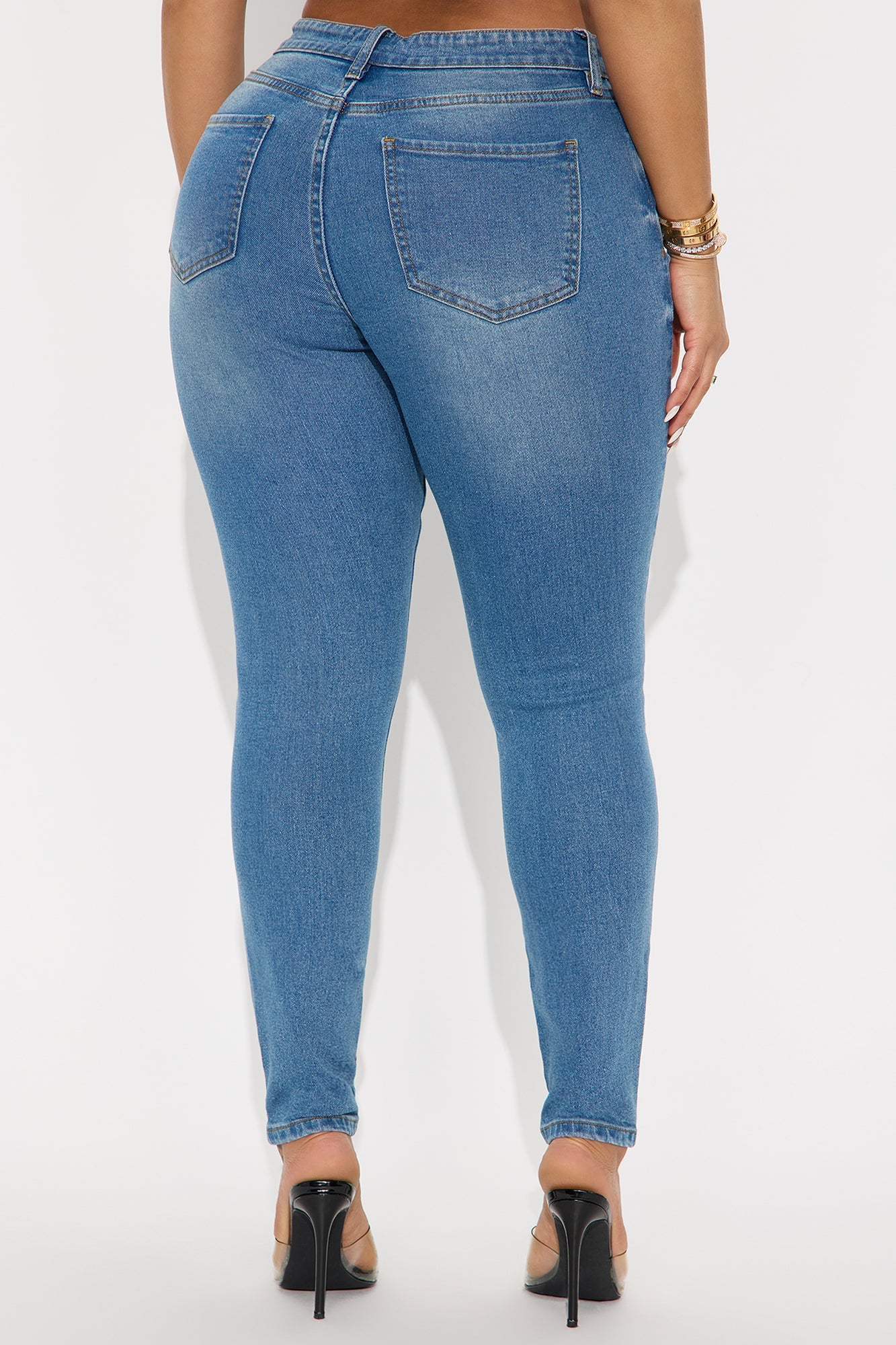Simple Beauty Stretch Skinny Jeans - Medium Wash