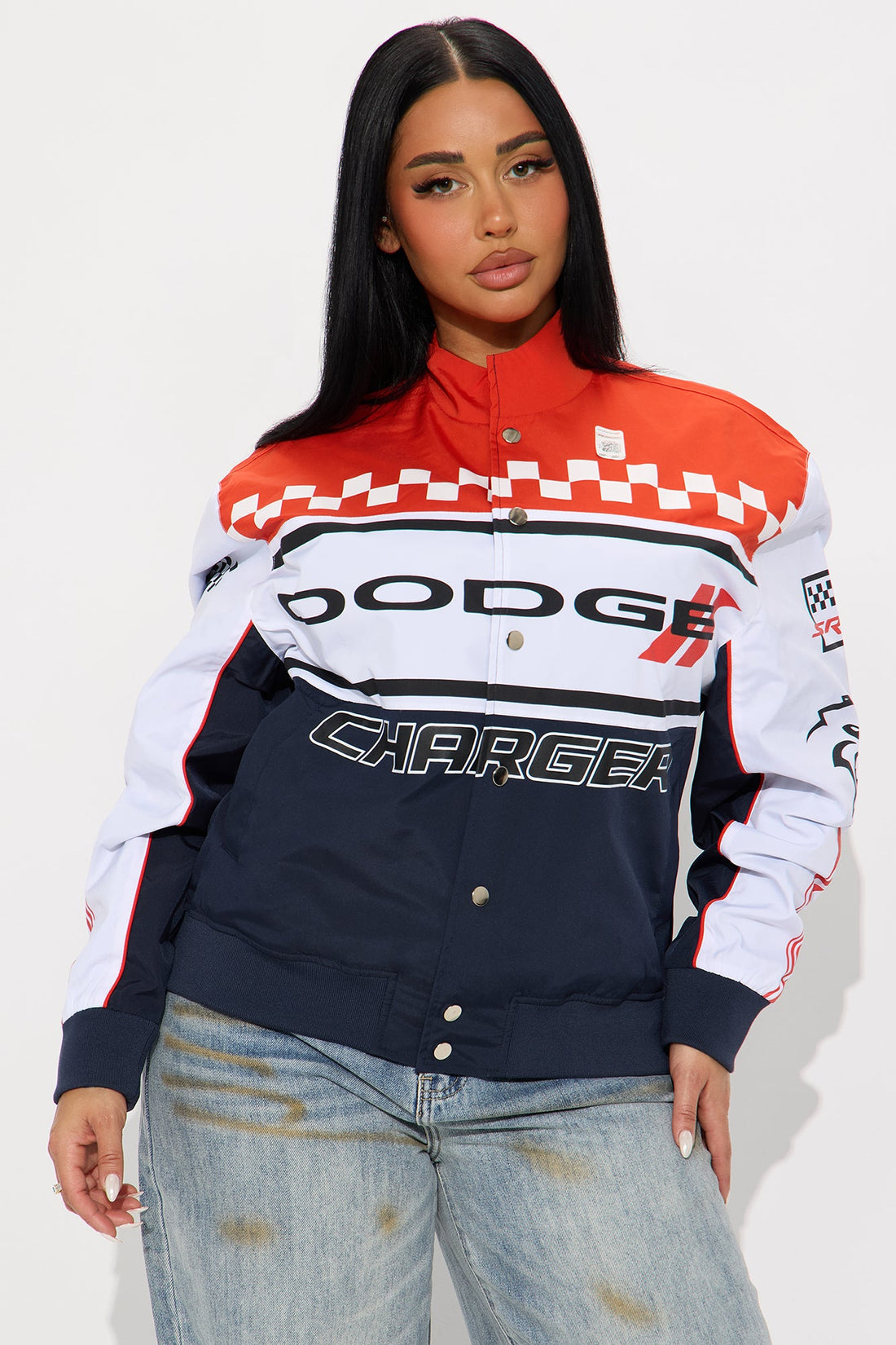 Dodge Vintage Racing Jacket - Black/Red